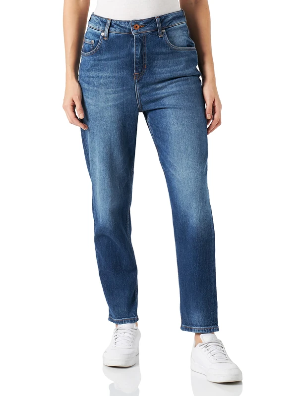 MUSTANG Women's Moms Jeans, Medium Blue 583, 28W x 38L - Image 1