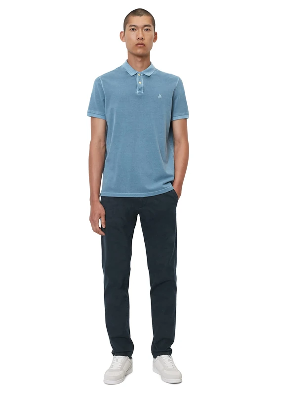 Marc OߴPolo Men's Regular Fit Organic Cotton Short Sleeve Polo Shirt, Blue (Kashmir Blue), XXL