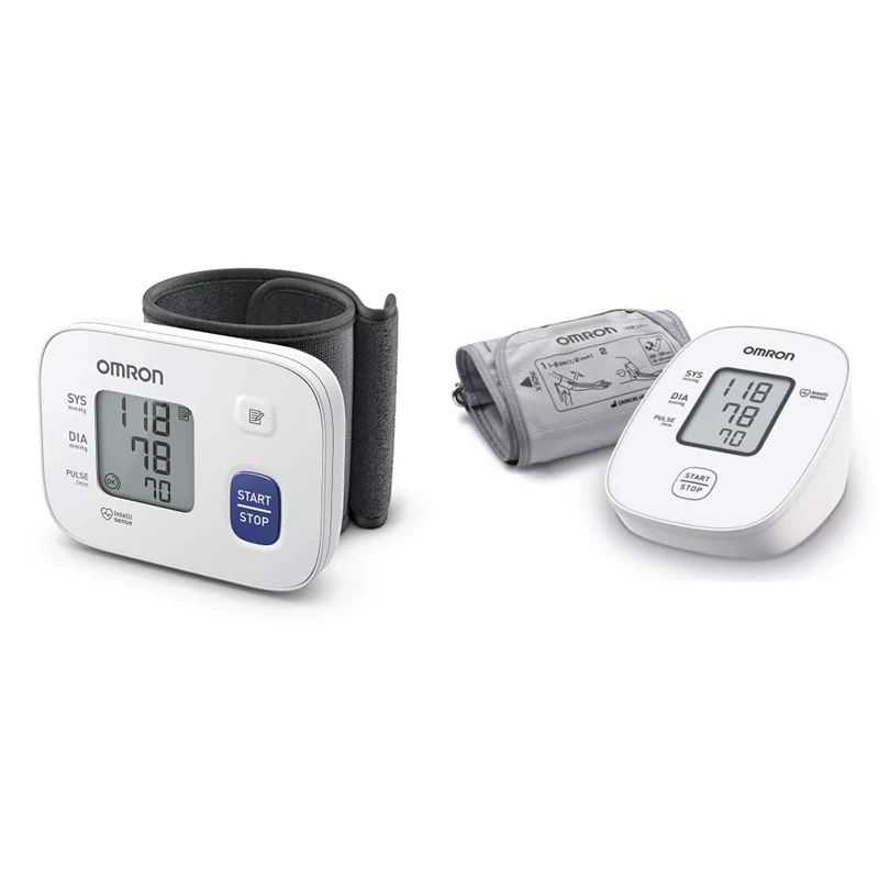 Omron RS1 Wrist Blood Pressure Monitor - At-Home or Portable Blood Pressure Machine for All Body Sizes & OMRON X2 Basic - Automatic Blood Pressure Monitor