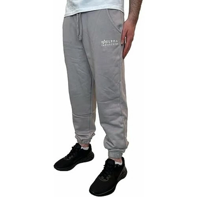 Alpha Industries Organics EMB Regular Jogger Sweatpants for Men Organic Grey