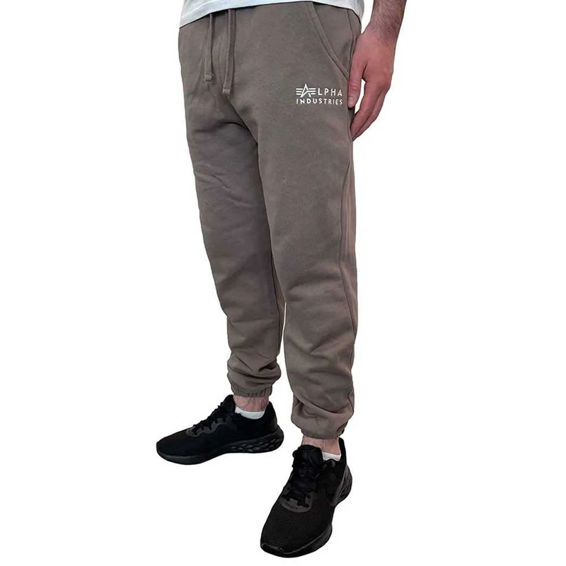 Alpha Industries Organics EMB Regular Jogger Sweatpants for Men Organic Brown