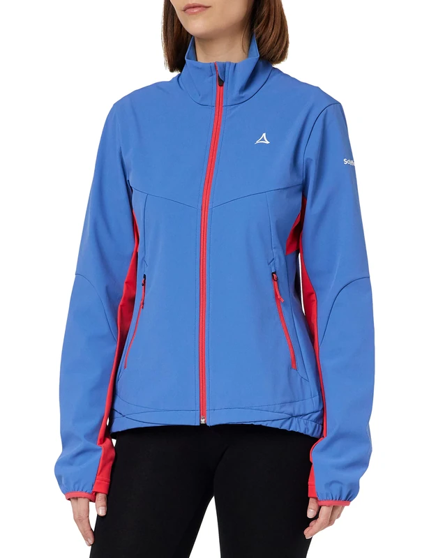 Schöffel Women's Softshell Jacket Gutter L 411, Daisy Blue, 34 (EU)
