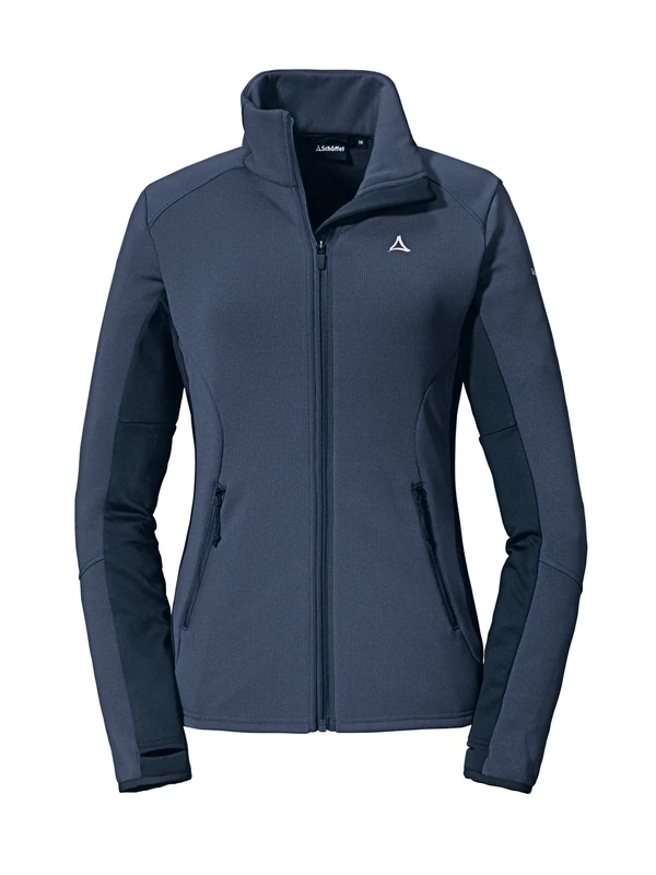 Schöffel Lodron L Women's Fleece Jacket Breathable 4-Way Stretch Functional Jacket with Body Mapping Technology and Original ÖSV Logos