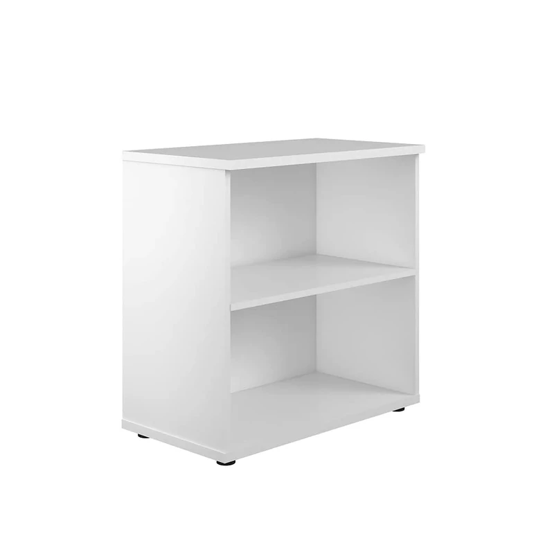 Office Hippo Heavy Duty Bookcase, Robust Book Case, Storage Unit with 1 Adjustable Shelf & Adjustable Feet, Stable Home Office Furniture, Simple To Assemble - White