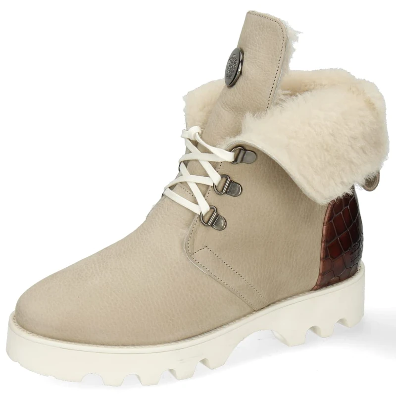 Melvin & Hamilton Greta 1 Women's Ankle Boots, beige, 4 UK
