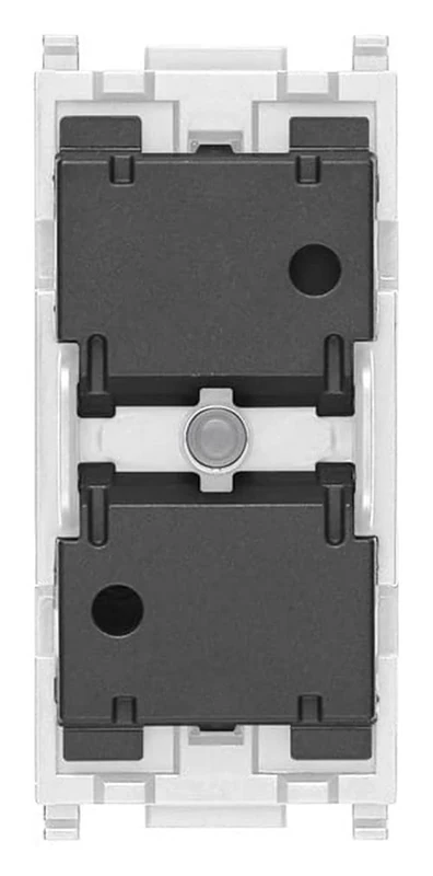 Vimar 14594.0 Flat IoT connected controller for 1 blind with blade orientation, relay output, local and remote control, dual Bluetooth and Zigbee technology, visibility in the dark by RGB LED