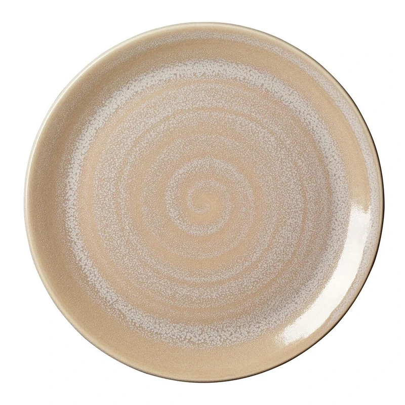 Steelite Revolution Sandstone Plate Coupe 11inch / 28cm, Pack of 12