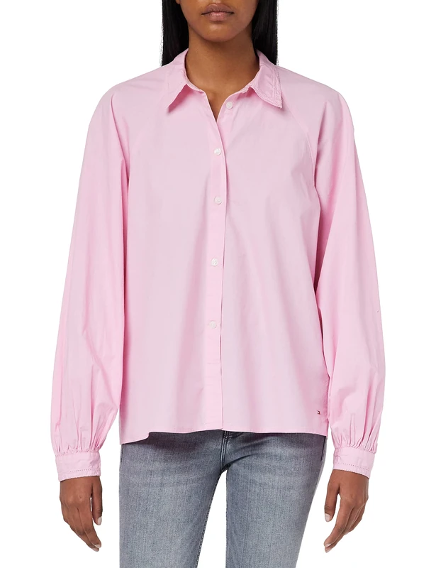 Tommy Hilfiger Women Blouse Elegant, Pink (Classic Pink), 38