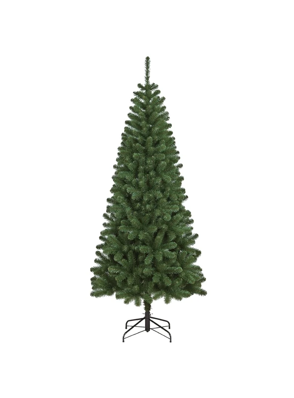 Dmora - Christmas Tree Edimburgo, extra thick artificial tree, real PVC effect tree, 948 branches, height 240 cm