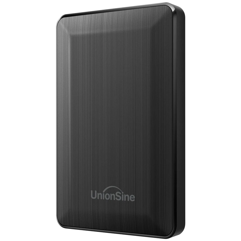 UnionSine 2.5" Portable External Hard Drive 320GB, USB 3.0 Type-C HDD Storage Compatible for PS4, Xbox, PC, Mac, TV, Desktop, Laptop(Black)