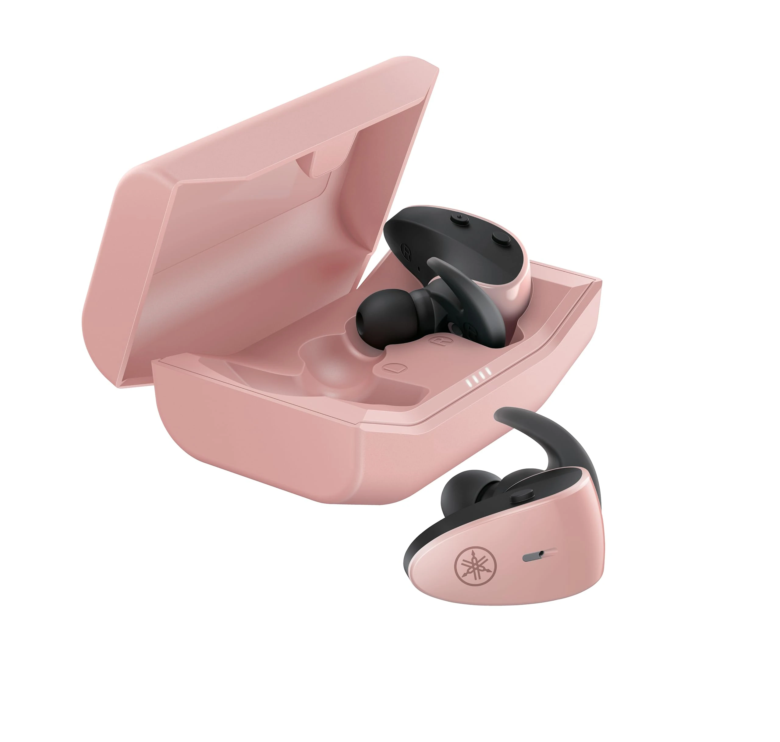 Yamaha TW-ES5A, True Wireless Sport Earbuds, with Listening Care and Ambient Sound, IPX7 waterproof, upto 34 h playback time, App with EQ controls, Colour Pink