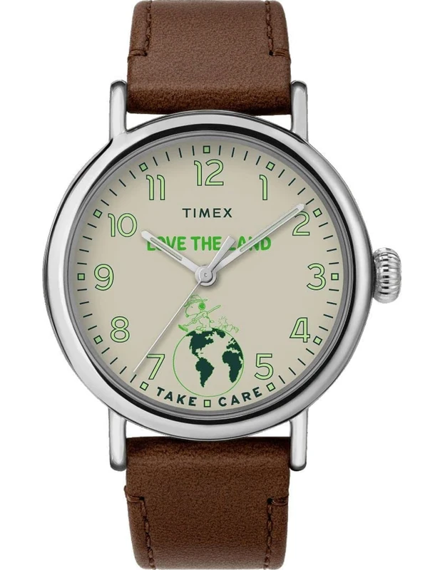 Timex Men Analogue Watch Standard x Peanuts Take Care
