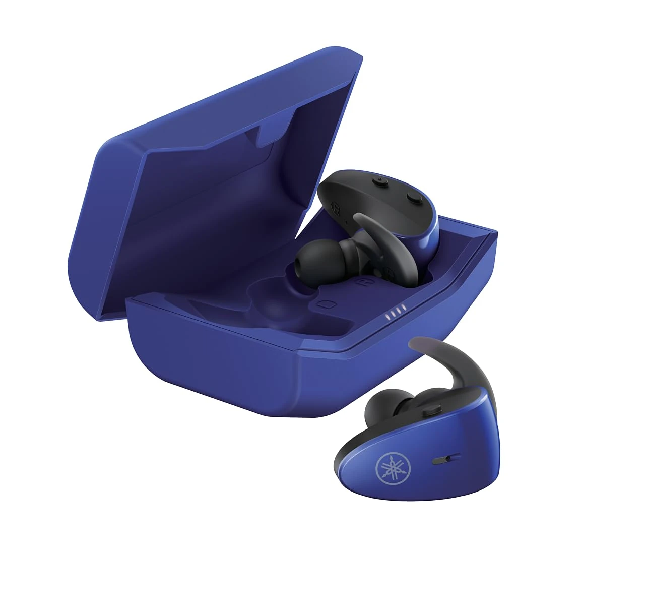 Yamaha TW-ES5A, True Wireless Sport Earbuds, with Listening Care and Ambient Sound, IPX7 waterproof, upto 34 h playback time, App EQ controls, Colour Blue