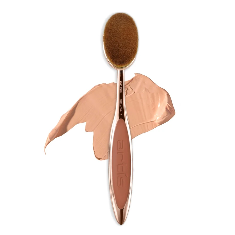 Artis Elite Oval 7 Brush - Oval Makeup Brush - Foundation Brush - Foundation, Makeup, Skincare - Use With Liquids, Powders, Creams - Airbrush Finish - Foundation Applicator - Blender Brush - Rose Gold
