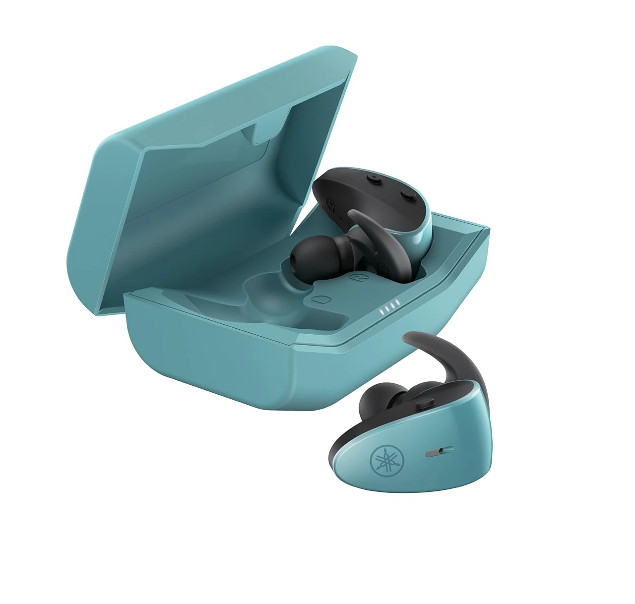 YAMAHA TW-ES5A, True Wireless Sport Earbuds, with Listening Care and Ambient Sound, IPX7 waterproof, upto 34 h playback time, App with EQ controls, Colour Green