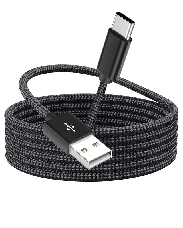 tuare USB C Charger Cable 3M, 10ft PS5 Controller Long Fast Charging Type C cable, Nylon USB Type C Cable Compatible for Samsung Galaxy S25 S24 Ultra S21, Pixel, iPhone16, Huawei, Switch, Steam etc.