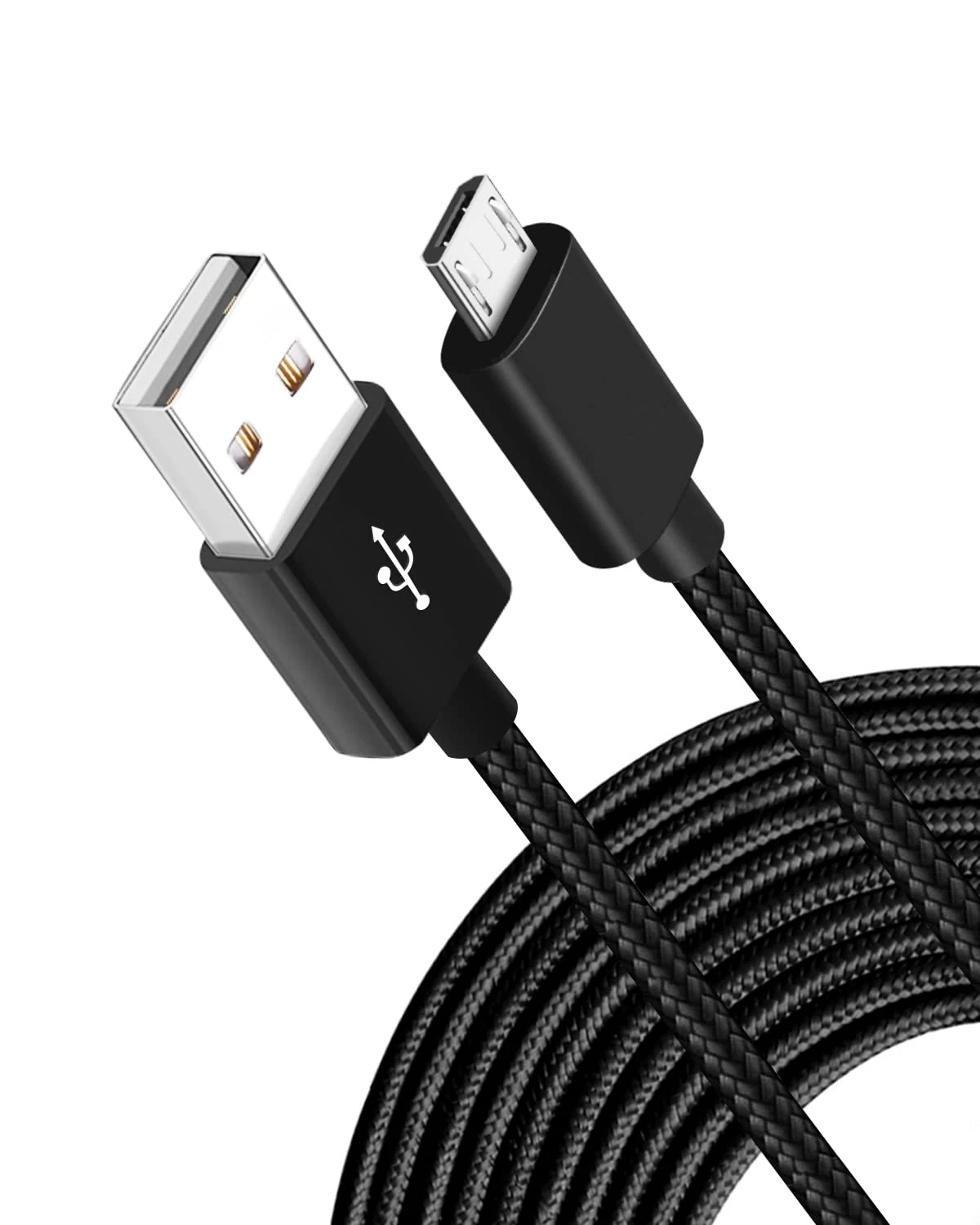 5M Long Micro USB Cable, Android Charging Cable Nylon Braided, Compatible With PS4 controller charger, Samsung S7/ S6/ S5, Kindle Fire, HTC, Sony