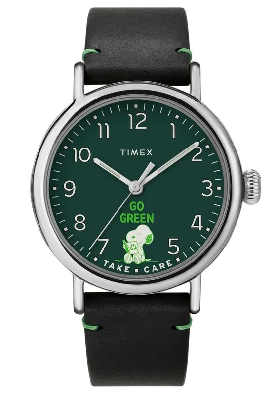 Timex Men Analogue Watch Standard x Peanuts Take Care