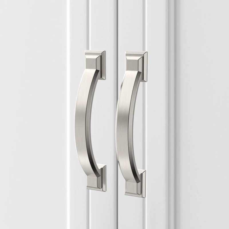 Asidrama 25 Pack 3 Inch(76mm) Brushed Satin Nickel Kitchen Cabinet Handles, Cabinet Pulls Kitchen Cabinet Hardware for Cupboard Drawer Pulls