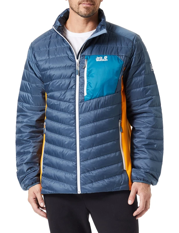 Jack Wolfskin Men's Routeburn Jacket M Outerwear, Golden Cypress, M