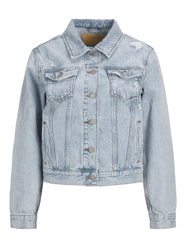 JACK & JONES Women's Jjxx Jxmelina Cr3013 SVG Regular Jacket, Light Blue (Light Blue Denim), M