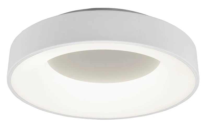 Trio Leuchten Girona 671210131 LED Ceiling Light Metal White Acrylic with 27 Watt LEDs/Dimmer/Memory Function/Night Light/Remote Control