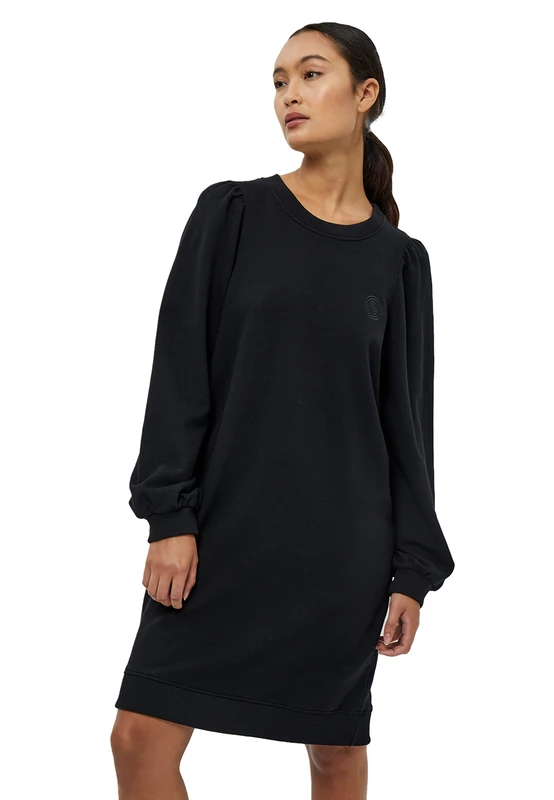 Beyond Now Kaia GOTS Sweat Dress | Black Dresses For Women Uk | Spring Womens Dresses | Size M