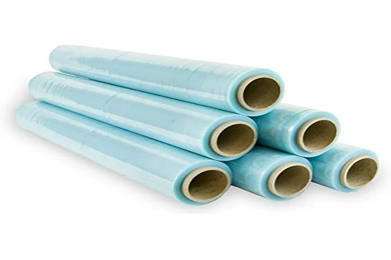 70% Recycled Clear Stretch Plastic Film Roll 50cm Extendable Up to 300 Meters Long Heavy Duty Industrial Packing Protector for Packing and Palletizing - 6 pcs