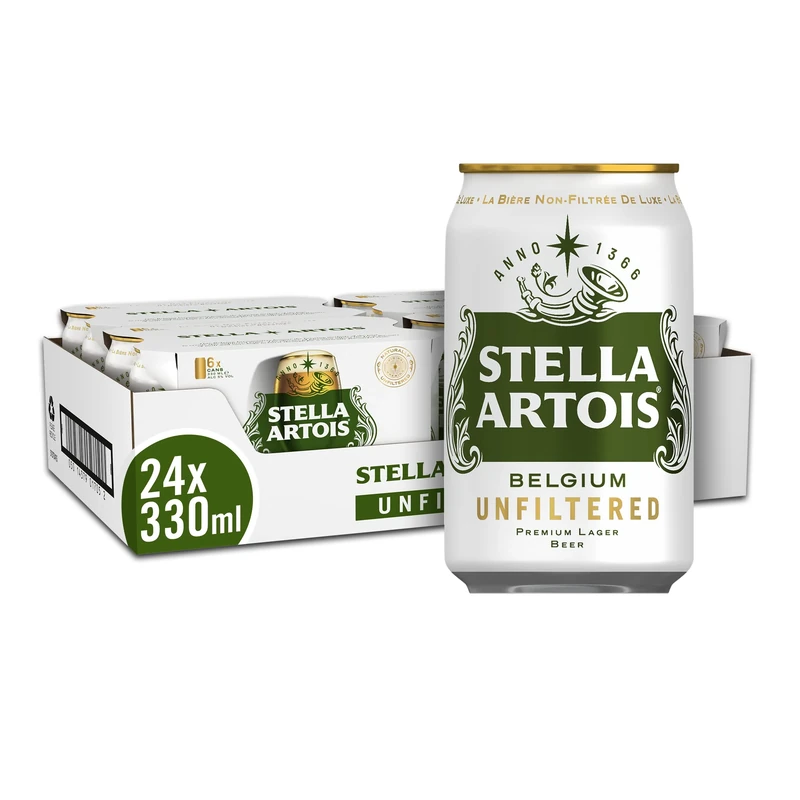 Stella Artois Unfiltered 24pk 330 ml cans