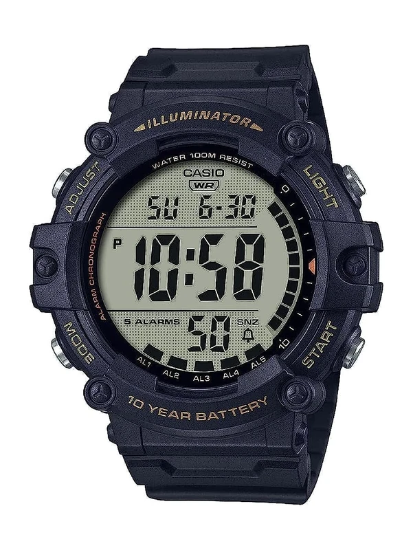 Casio AE-1500WHX-1AVCF Men's Digital Watch - 10-Year Battery, 100M Water Resistant