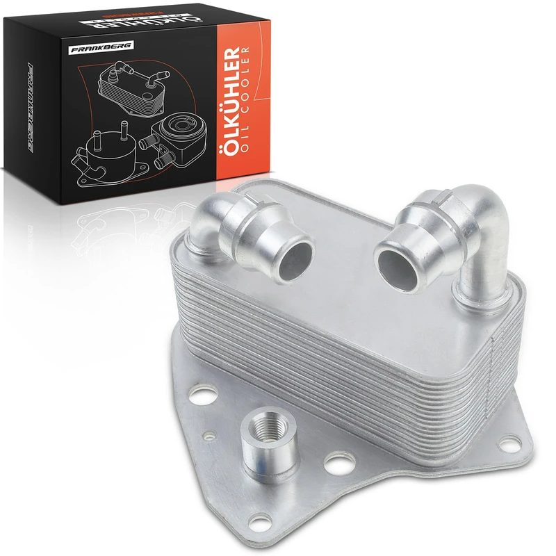 Frankberg Oil Cooler Engine Oil Compatible with 159 Brera Spider Bravo Doblo Sedici Delta Astra Cascada Insignia A Zafira 9-5 SX4 2.0L 2006-Present 653423451 - Image 1