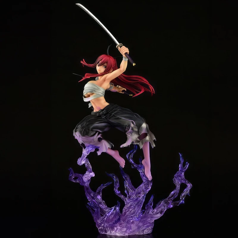 MERCHANDISING LICENCE Orcatoys - Fairly Tail Erza Scarlet Samurai Shikkoku Version 1/6 Statue (Net)