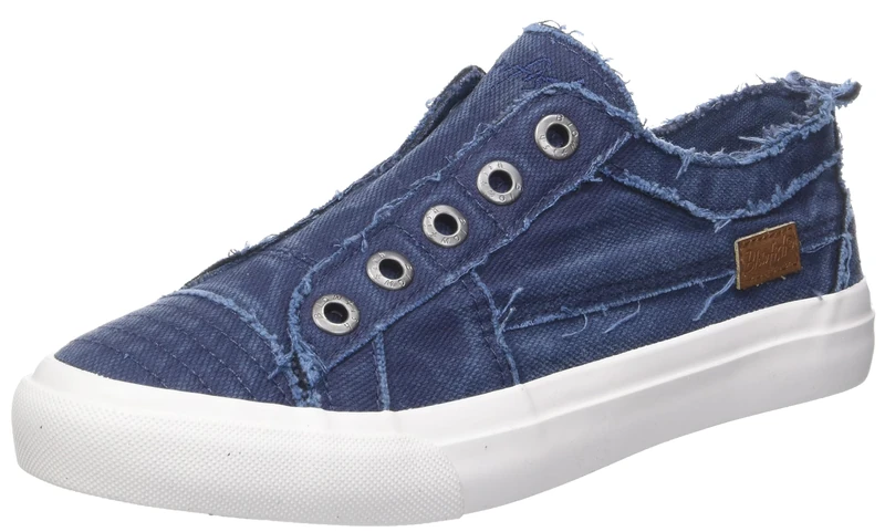 Blowfish Malibu Women's Play Sneaker, Bento Blue 16 Oz Canvas, 7 UK
