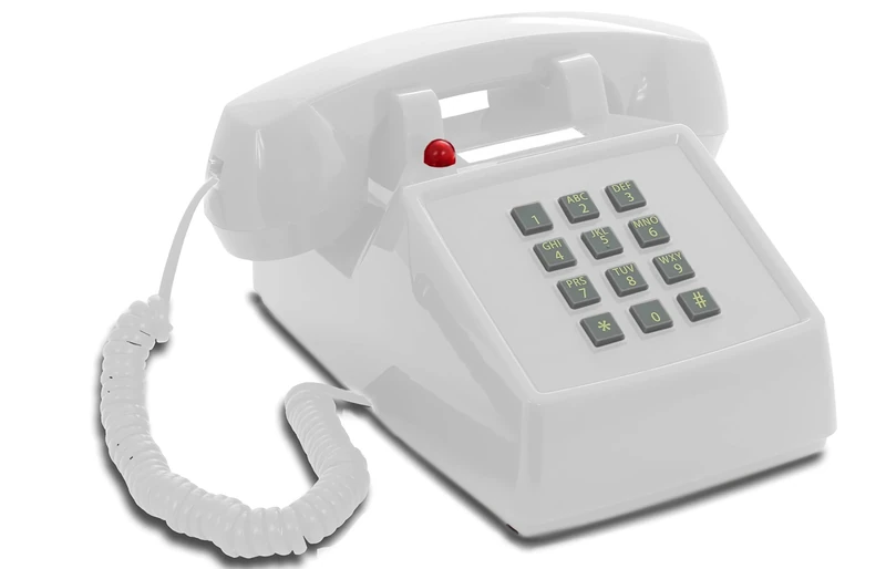 Opis PushMeFon Cable: The Old Fashioned Desktop Retro Telephone - Push Button Landline Phone in Vintage Style for Home Use in White