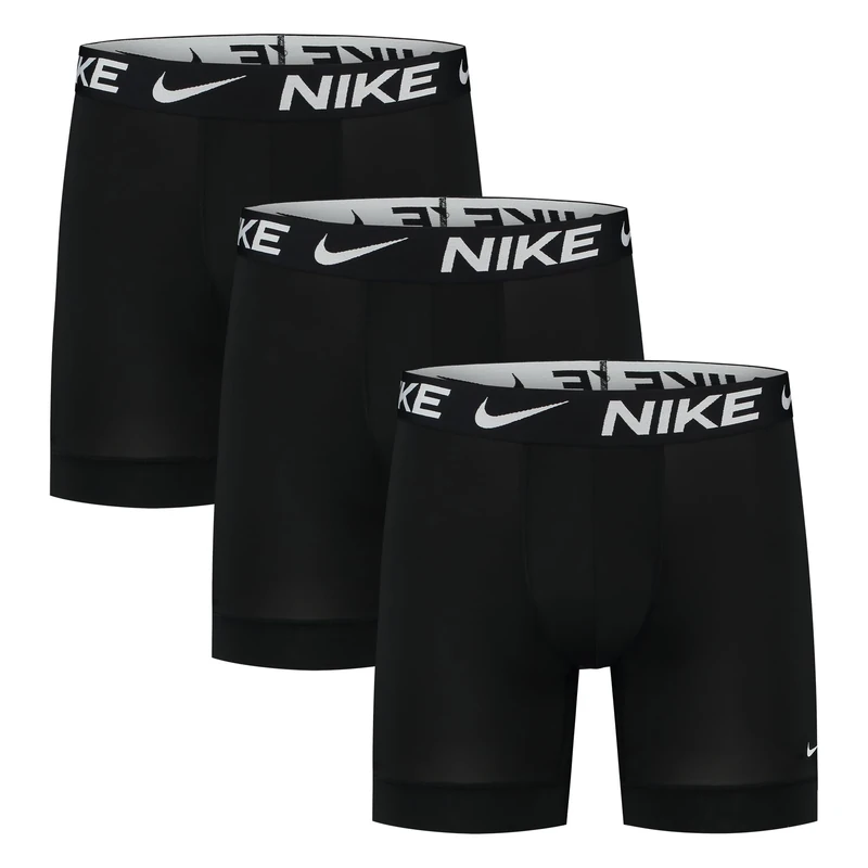 Nike Men's Dri-Fit Esmicro Boxer Briefs 3Pk, Black/Black/Black, XL