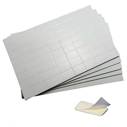 JKG® 320 x STRONG DOUBLE SIDED STICKY FOAM PADS - Self Adhesive White Craft Pads | For Home Office Walls, Car Dashboard | Hanging Signs, Posters, Photos, Doorbell (Nail, glue alternative) [HEAVY DUTY]