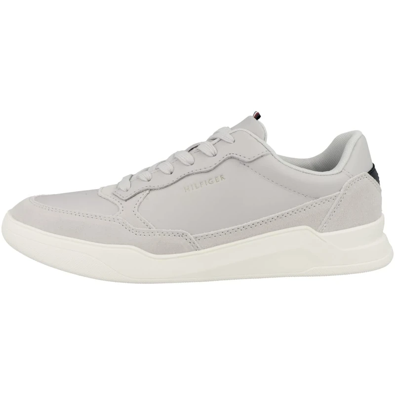 Tommy Hilfiger Men Elevated Cupsole Leather Mix Trainers, Beige (Light Cast), 44 EU - Image 1