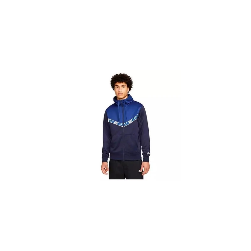 Nike Men's M NSW Repeat Pk Fz Hoodie Long-Sleeved Sweatshirt, Multicoloured, S - Image 1