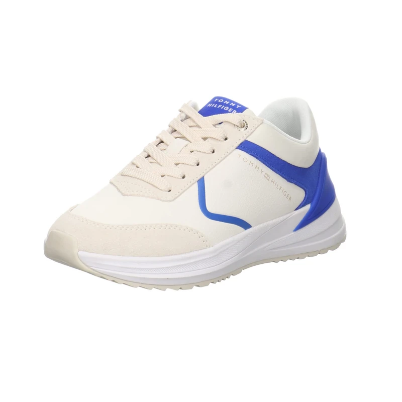 Tommy Hilfiger Women Running Trainers Athletic Shoes, White (Ecru), 39 EU