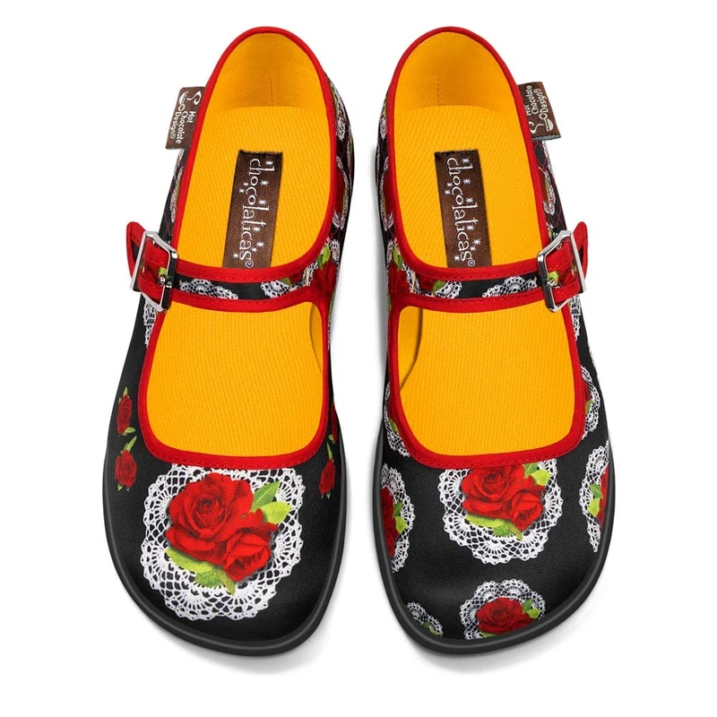 Hot Chocolate Design Chocolaticas Andalucia Women's Mary Jane Flat Multicoloured HCD 38