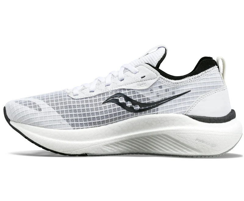 Saucony Mens Freedom Crossport, White/Black, 7