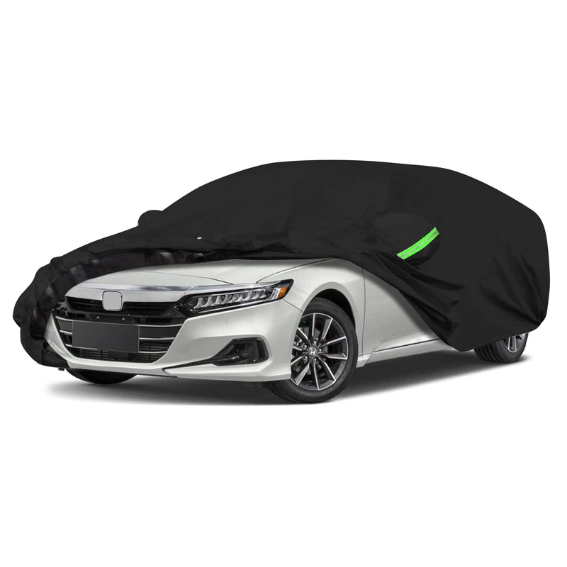 Car Cover Compatible with Honda Accord 2007-2020 2021 2022, 6 Layer Heavy Duty Waterproof Dustproof Black Car Cover
