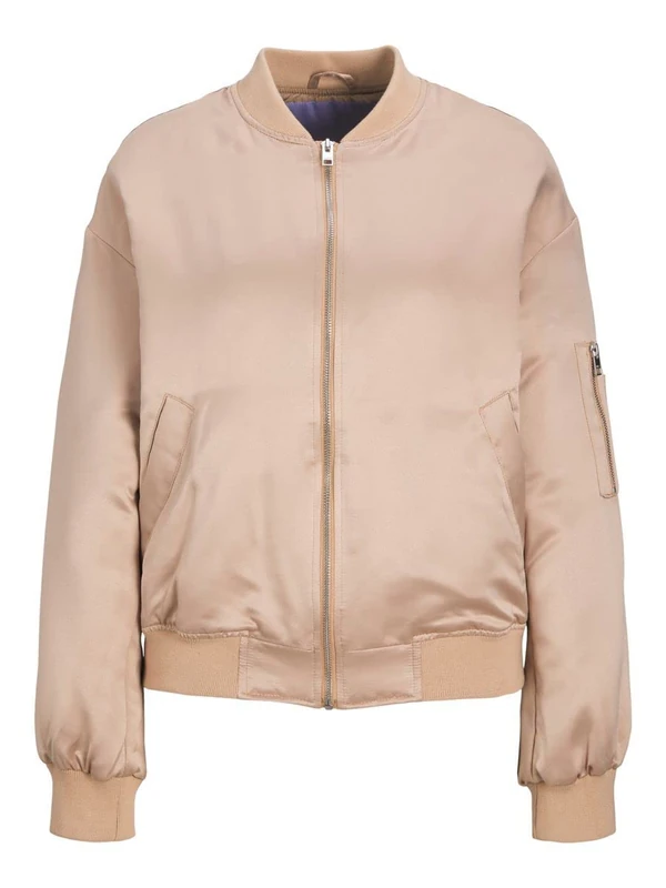 JACK & JONES Women's JJXX JXMADISON Satin Bomber Jacket, Incense, M