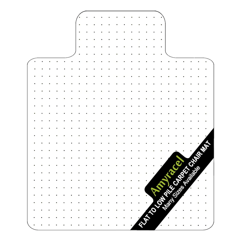 Amyracel Office Chair Mat for Carpet, 45” x 53” Desk Chair Mat for Carpeted Floors, Transparent Floor Mat for Office Chair on Flat or Low Pile Carpet