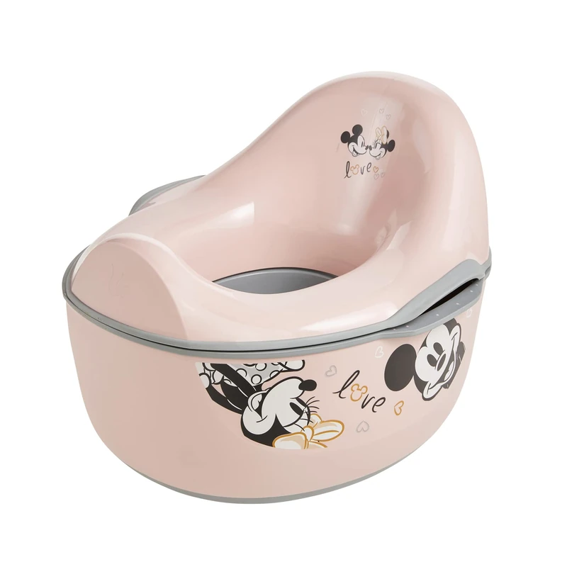 keeeper Minnie Baby Potty deluxe 4-in-1, Potty + toilet seat + stool + wet wipe dispenser, From approx 18 months to approx 4 years, Casimir, Pink