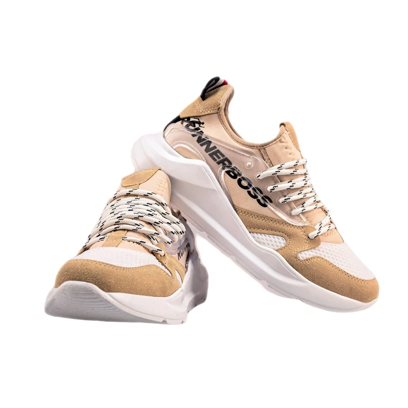 Runner Boss Men's Trfrba100232 Sneaker, White, 8 UK - Image 1