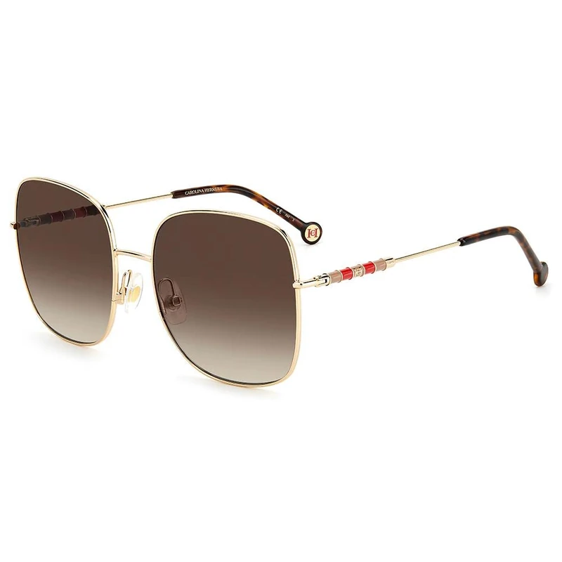 Carolina Herrera Ch 0035/s J5G/HA GOLD Sunglasses Women's Steel, Standard, 59