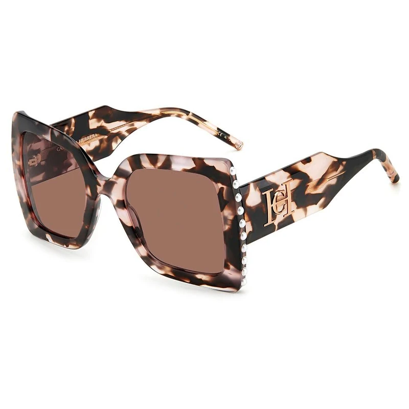 Carolina Herrera Ch 0001/s 0T4/4S HAVANA PINK Sunglasses Women's Acetate, Standard, 55 - Image 1