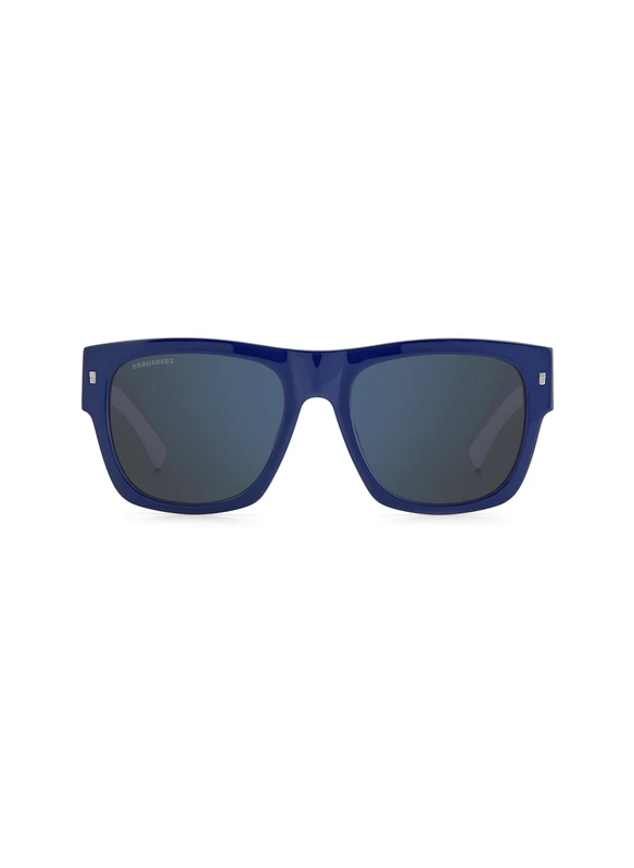 Dsquared Icon 0004/s 0JU/XT BLUE WHITE Sunglasses Men's Acetate, Standard, 55