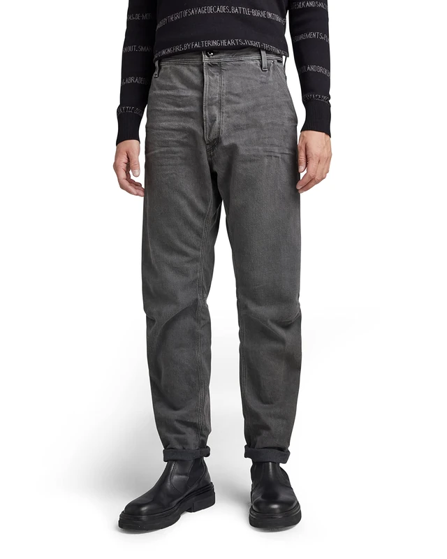 G-Star Men's Grip 3D Relaxed Tapered Jeans, Grey (faded black ink D19928-D182-D358), 31W / 32L